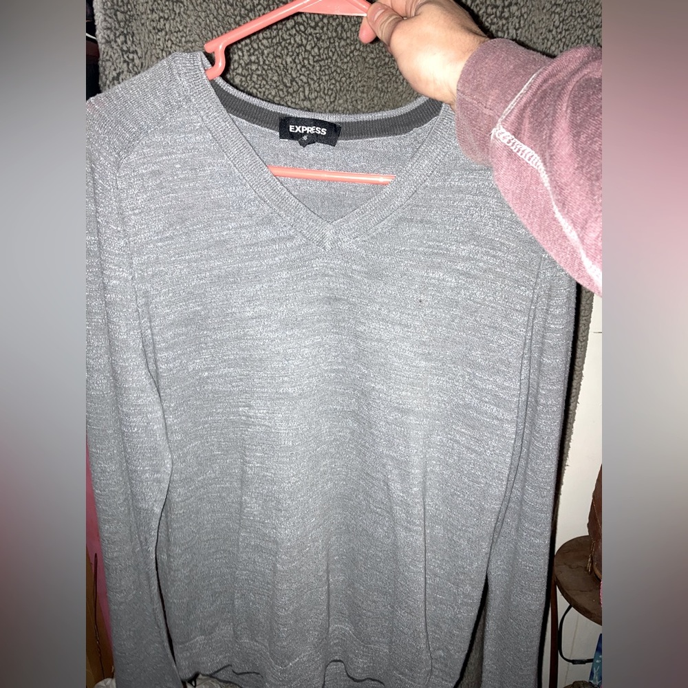 Express grey long sleeve shirt (medium men’s)